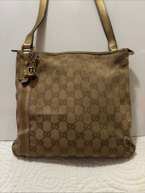 Gucci Brown GG Canvas Jolicoeur Crossbody Bag